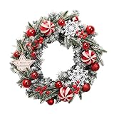 Generisch Black Friday Deals Weihnachtskranz Deko,Adventskranz Selber Basteln, Weihnachtsdeko mit Tannenzapfen Weihnachten Geschenke Tannenkranz