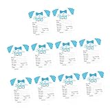 KOMBIUDA 10-teilige Partyspiele Vorhersagekarten Ratgeberkarten Für Babyparty Geschlechtsverkündungsspiel Spiele Zur Babyankündigung