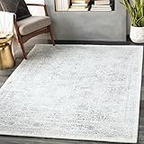 Surya Marrakech Vintage Teppich - Orientalischer Teppich Wohnzimmer, Esszimmer, Schlafzimmer - orientalischer Boho Teppich, Kurzflor Teppich für einfache Pflege - Teppich Groß 160x216cm in Creme