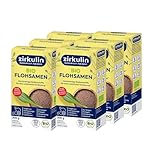 Zirkulin Bio Flohsamen (6x 300g) – Geschmacksneutral - Unterstützt ballaststoffreiche und gesunde Ernährung – Sehr gut Quellfähig