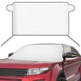 MEDZUK Kompatibel mit Mercedes Benz A-Klasse W169 2004-2012 Windschutzscheiben Abdeckung Winter, Sonnenschutz Auto Frontscheibe Sonnenblende Schneeabdeckung Eisschutz Anti UV