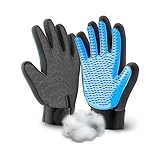 Handschuh für Katzen Hunde Bürste zur Haarentfernung Fellpflege Pflegehandschuh für Katzenhaare Fellhandschuh Handschuhe für Haustier Grooming Massage Pflegebürsten für Lange und Kurze Felle