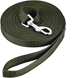 HAPPY HACHI Schleppleine für Hunde, 3m /5m /10m /15m /20m /25m /30m /33m Nylon Hundeleine mit Handschlaufe, Trainingsleine mit D-Karabiner für Große bis Kleine Hunde