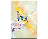 Paul Sinus Art Wakeboard 90x60cm auf Leinwand gespannt fertig zum aufhängen