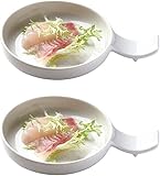 INFYDAY Dip-Schüssel, Keramik-Soßenschalen, multifunktionaler Porzellanschalen-Halter, 2er-Set, Keramik-Essstäbchenhalter, Saucenteller, Servieren