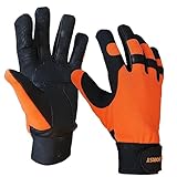 SWS Forst GmbH Leder Schnittschutzhandschuh beidseitiger Schutz Forsthandschuh 16m/s Gr. M