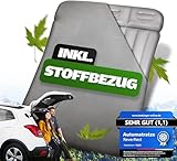 ReverRest® Auto-Matratze - modulares 6-Kammer Design [inkl. Stoffbezug] elektrisch aufblasbar | Luftmatratze für Kofferraum, Rückbank & Outdoor | Camping-Bett Autobett