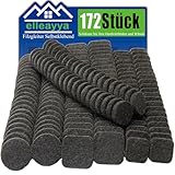 Selbstklebende Filzgleiter Für Stühle, Stuhl Filzgleiter (172 Stück: quadratische und Rund, Größen: 19mm und 25mm, Schwarz) Profi Möbelgleiter Filz Mit Klebkraft - Schützen Sie Ihre Holzfußböden