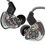 Yinyoo CCZ Melody In-Ear-Kopfhörer, kabelgebundene Ohrhörer ohne Mikrofon, Ohrmonitore, IEM HiFi-Bass mit 1DD 1BA, Ohrfinnen, 4N OFC-Kabel für Musiker, Sänger