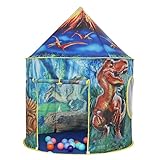 Dinosaurier Spielzelt - Pop-Up-Zelt - Kinderzelt für Drinnen und Draußen, Spielhaus für das Kinderzimmer, Zelt Kinderzimmer, Spielzelt für Mädchen und Jungen, Kinder Zelt