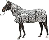 HKM 4669 Fliegendecke Zebra, Halsteil Bauchlatz, Pferdedecke Weidedecke, 145