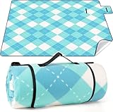CIRULLI Picknickdecke, Picknickdecke, 200 x 200 cm, faltbar, Stranddecke mit wasserdichter Unterseite, ideal für Picknick, Camping