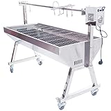 GS Multitrade Spanferkelgrill mit Motor - Grillwagen Edelstahl 150 cm höhenverstellbar