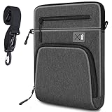 SIMTOP Tablet Tasche für 11 Zoll,New iPad Air (3rd, 4th and 5th Gen),wasserdichte Multi Arbeitstasche Herren,Herrentasche zum Umhängen aus Polyester,Umhängetasche Herren,Dunkelgrau