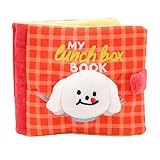 JOROBURO Schnüffelbuch für Hunde, langsames Füttern des Gehirns stimulierend, interaktives niedliches Grabspielzeug, Welpenpuzzle, Fütterungsmatte mit quietschender Schnüffelmatte für Haustier