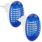Exbuster Insektenstecker: 2er-Set kompakte UV-Insektenvernichter IV-230 für die Steckdose (Mücken Stecker)