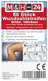 50er Set Klammerpflaster Wundnahtstreifen-Strips Nahtmaterial Wunde Wundverband Pflaster Steril 102x6 mm