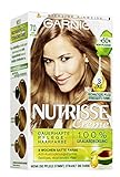 Garnier Creme Coloration, Färbung für Haare, permanente Haarfarbe, mit 3 nährenden Ölen, Nutrisse, Toffee Mittelblond 70, 1 Stück