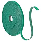 15 m Pflanzenbinder,10 mm Plant Ties Wiederverschließbar Pflanzen Klettband Rankhilfe Wetterfeste Klettbandrolle für Pflanzens (Grün)
