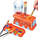 Zugförmiger Automatischer Bürstenreiniger Mit Wasser Für Schnelles Waschen. Geeigneter Einsatz