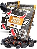 Holzkohle Buche für BBQ, Grillkohle groß, 20kg, Buchenholzkohle, Steakhouse Qualität, Premium, 2019 Ofen restauriert, Körnung: 30-130mm, Weber Grill geeignet, 2X 10kg Sack