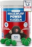 Patronus Maulwurf Power Kugeln 100 STK. - Maulwurf Vertreiber-Kugeln mit Sofort- und Langzeitwirkung - effektives Mittel gegen Maulwürfe