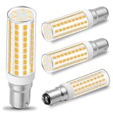 B15D LED 7W Dimmbar Ersatz für Osram Halolux Ceram 75W B15D Halogenlampe, 800 Lumen Kein Flackern, 230V, Warmweiß 3000K, 360°Abstrahlwinkel, 4er Pack