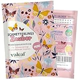 valeaf Schmetterlingswiese Blumensamen Schmetterlingsgarten I Blumensamen Balkon I Blumensamen Tütchen mit Wiesenblumen Samen I bienenfreundliche Blumensamen (Schmetterlings-Zauber mini)