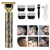 Haarschneidemaschine Profi Barttrimmer Herren, Barber Rasierer Herren Elektrisch Haarschneider, Bartschneider Trimmer,Schnurloser Präzisions Konturen Haartrimmer für Friseure