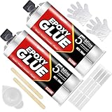 Epoxidkleber 100ml - 5 Minuten Epoxidharz Klebstoff Extra Stark für Metall, Kunststoff, Holz, Keramik, Glas, 2K Transparenter Epoxidharz Kraftkleber, Robust, Wasserfest und Hitzebeständig