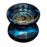 Huudngeje Professionelles Butterfly Yoyo Alloy Responsive Yoyo 10 Ball Bearing Yoyo für Fortgeschrittene Spieler mit 10 Saiten