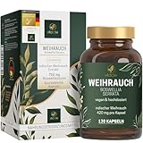 VITACTIV Weihrauch Boswellia Serrata - 120 Weihrauchkapseln - 1680 mg indischer Weihrauch Extrakt, 756 mg Boswelliasäuren - Hochdosiert, Natürlich, Vegan - Ayurvedische Kapseln, Laborgeprüft in DE