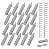 20 Stück Schranktür Dämpfer, Softclose Nachrüsten, Türdämpfer Gegen Knallende Türen, Türdämpfer Drucktüröffner Möbeltürdämpfer Türschnäpper für Küchenschrank Büro Schränke Türen (Grau)