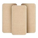 3 Stück Kratzmatte Katze Set,Robust und langlebig,Kratzbretter Katze Sisal,50x25cm,Katzen Kratzbrett,Schützen Sie Ihr Sofa, Möbel, Teppich und Wände vor Kratzern(Holzfarbe)