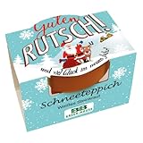 Bull & Bear Mini Pflanzset 'Guten Rutsch' mit Schneeteppich Samen im Topf 4,5cm, weißes Steinkraut Anzuchtset mit Pflegeanleitung