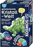 KOSMOS 616571 Fun Science - Geheimnisvolle Kristallwelt mehrsprachige Version (DE, EN, FR, IT, ES, NL) Verrückte Kristall-Objekte selbst züchten, Experimentierset für Kinder