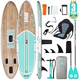 Niphean Stand up Paddling Board mit Sitz und Allem Zubehör, 320cm Paddleboard für Aller Fähigkeitsniveaus, SUP Board 200kg Tragkraft für 2 Personen, Standup Paddle Board for Adults