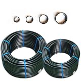 PE Rohr 25mm 25m PN6 (6 Bar) für Bewässerung – PE Wasserleitung für Gartenbewässerung, Beregnungssystem. Verlegerohr für Tropfbewässerung PE Schlauch für Bewässerungssystem unterirdisch u oberirdisch