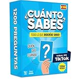 ¿Cuánto sabes? - Juegos de mesa adulto con 1200 Preguntas - Divertido Juego Mesa - Juegos de cartas de Trivial para Familia con Adolescentes y Adultos - Regalo Chico - Juego de Fiesta - En Español