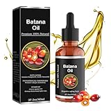 Batana Oil,Batana öl für Haare 100% Kaltgepresst 60ml für Stimulieren das Haarwachstum,Reines Batana-Öl zur Befeuchtung und Reparatur von Trockenem, Geschädigtem Haar und zur Hautpflege