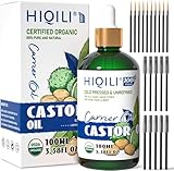 HIQILI Rizinusöl, 100 ml, reine Crrier-Öle für Haare