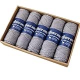 Fingering Weight Garn - Alpakawolle Garn Schal Garn | Wollgarn zum Stricken | Weiches Schalgarn Alpakawolle Häkelgarn | Fingersockengewicht Garn, bequemes dünnes Garn für Familie, Freunde