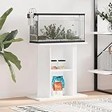 Xichuzi Aquariumständer Weiß 60x30x60 cm Holzwerkstoff, Aquarium Unterschrank, Aquarium Schrank, Aquariumschrank, Aquarium Tisch, Aquarium Stands