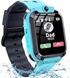 Smartwatch Kinder, Kinder Smartwatch mit GPS und Telefon, Wasserdichte GPS Uhr Kindermit Anruffunktion SOS, Voice Chat Schulmodus Spiel Wecker, Smart Watch Kinderuhr Geschenk für Mädchen und Jungen