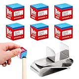 7 Stück Billard Kreide Zubehör, Billard Chalk, Billard Magnetische Kreide Halter Legierung Pool Queue Kreide Spitze Gehäuse,Billard Zubehör Kreide,Billardkreide,Billard Kreide Für Amateure Und Profis