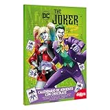 dekora - Joker und Harely Quinn Adventskalender - mit 24 Pralinen - insgesamt 50 g - Milchschokolade - natürliche Farbstoffe - Special Christmas - DC Comics