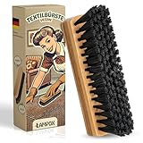 lampox - Textilbürste für die schonende Trocken- und Feuchtreinigung gegen Felcken, Schmutz, Tierhaare, Polsterbürste, Teppich, Autositze, Textil, Polster, Kleiderbürste, Reinigungsbürste