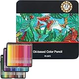 YAWAHOME 72 Buntstifte Set Metallbox - Color Pencils Professionelle Holzmalstifte Bruchsicher Weicher Kern Profi Farbstifte Malstifte Für Erwachsene Kinder Kuenstler