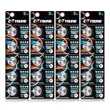 CR2032 Knopfzellen 20 stück Breite Temperaturbeständigkeit (-40°C bis 80°C) 5 Jahre CR 2032 Batterien Ideal für Schlüsselanhänger, Waagen, Uhren, Herzfrequenzmesser & mehr