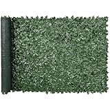 VEVOR Sichtschutzzaun aus Efeu, 1,5 x 3 m, künstlicher Wandschirm, grüner Efeuzaun mit Netzgeweberückseite und verstärkter Verbindung, künstliche Hecken mit Weinblättern für Garten, Hof, Balkon